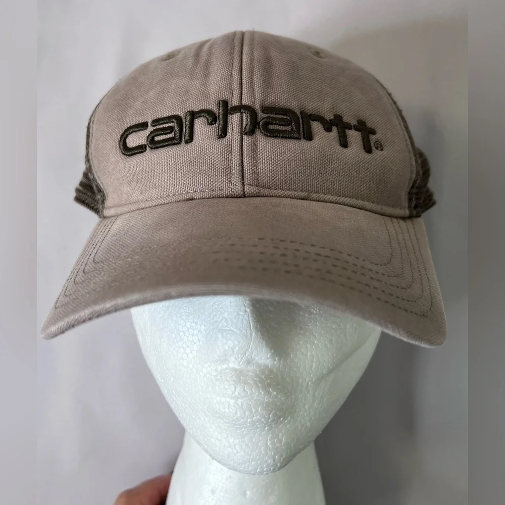 Carhartt Brown Snapback Trucker‎ Mesh Back Adult Unisex Hat Cap Adjustable